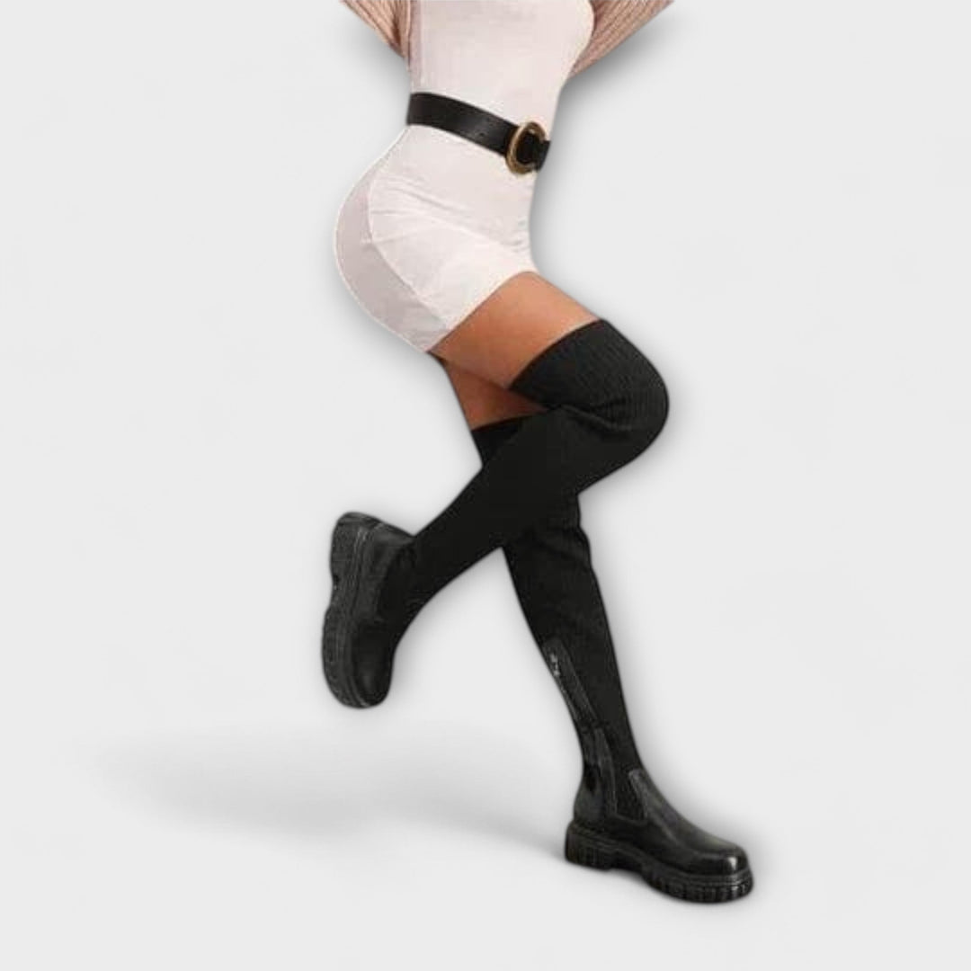 Gala - Nadkolenski Škornji Z Oporo Loka Stopala