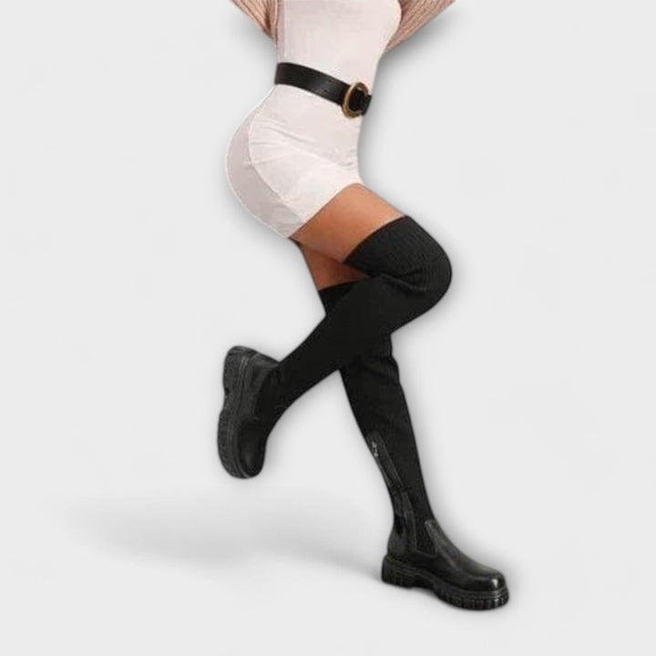 Gala - Nadkolenski Škornji Z Oporo Loka Stopala