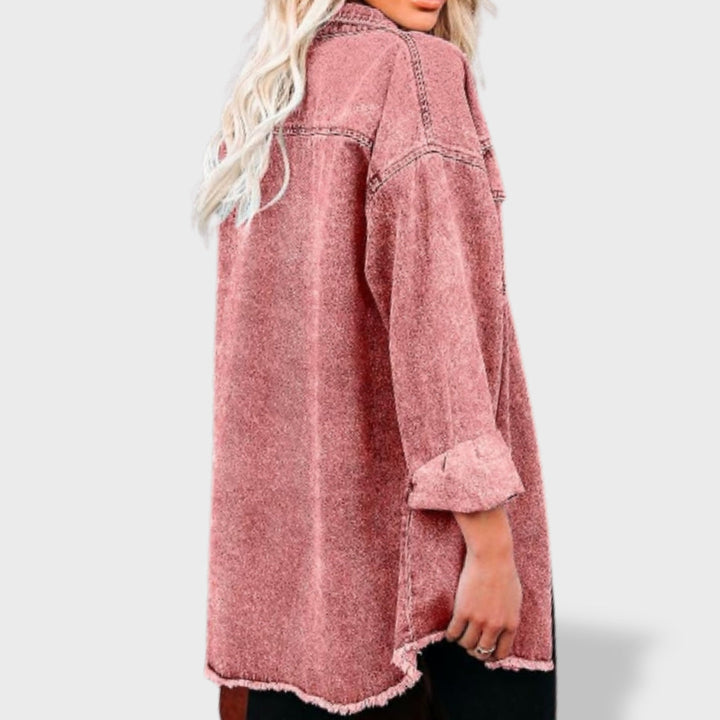 Jelena - Oversize ženska jakna iz džinsa z gumbi