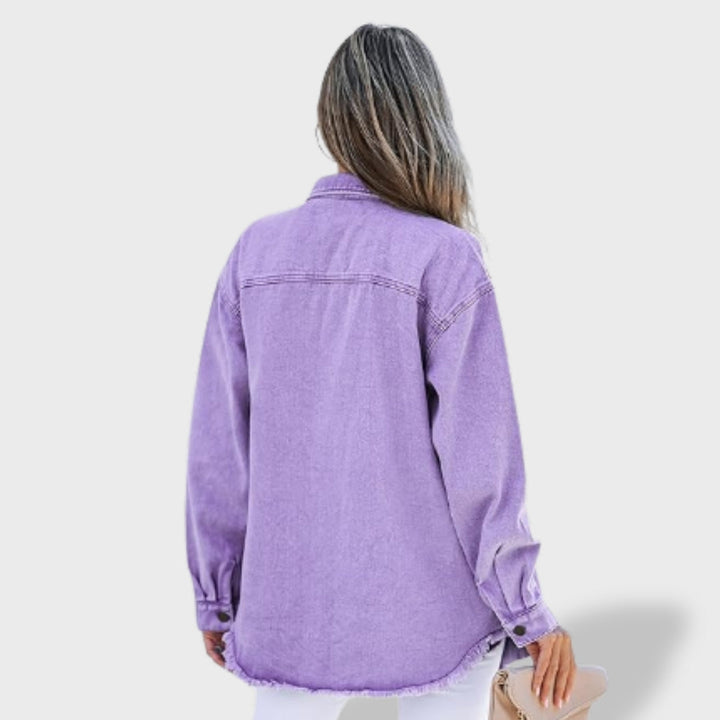 Jelena - Oversize ženska jakna iz džinsa z gumbi