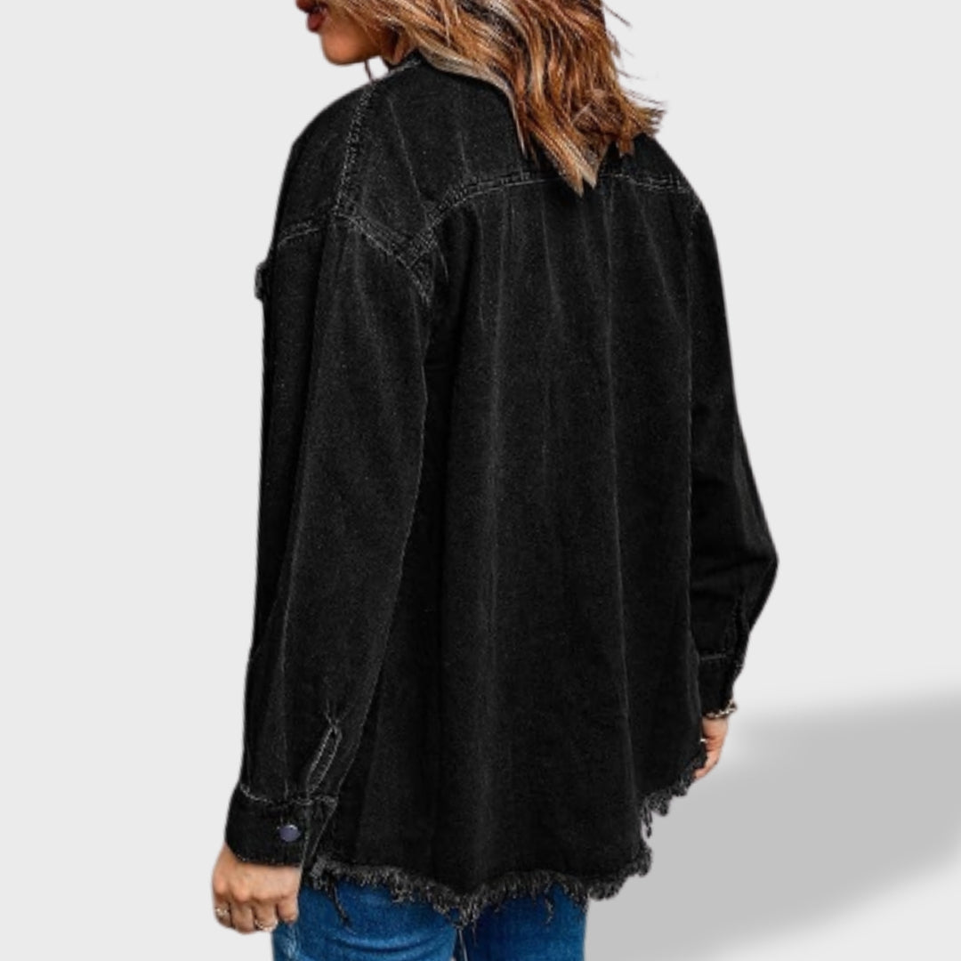Jelena - Oversize ženska jakna iz džinsa z gumbi