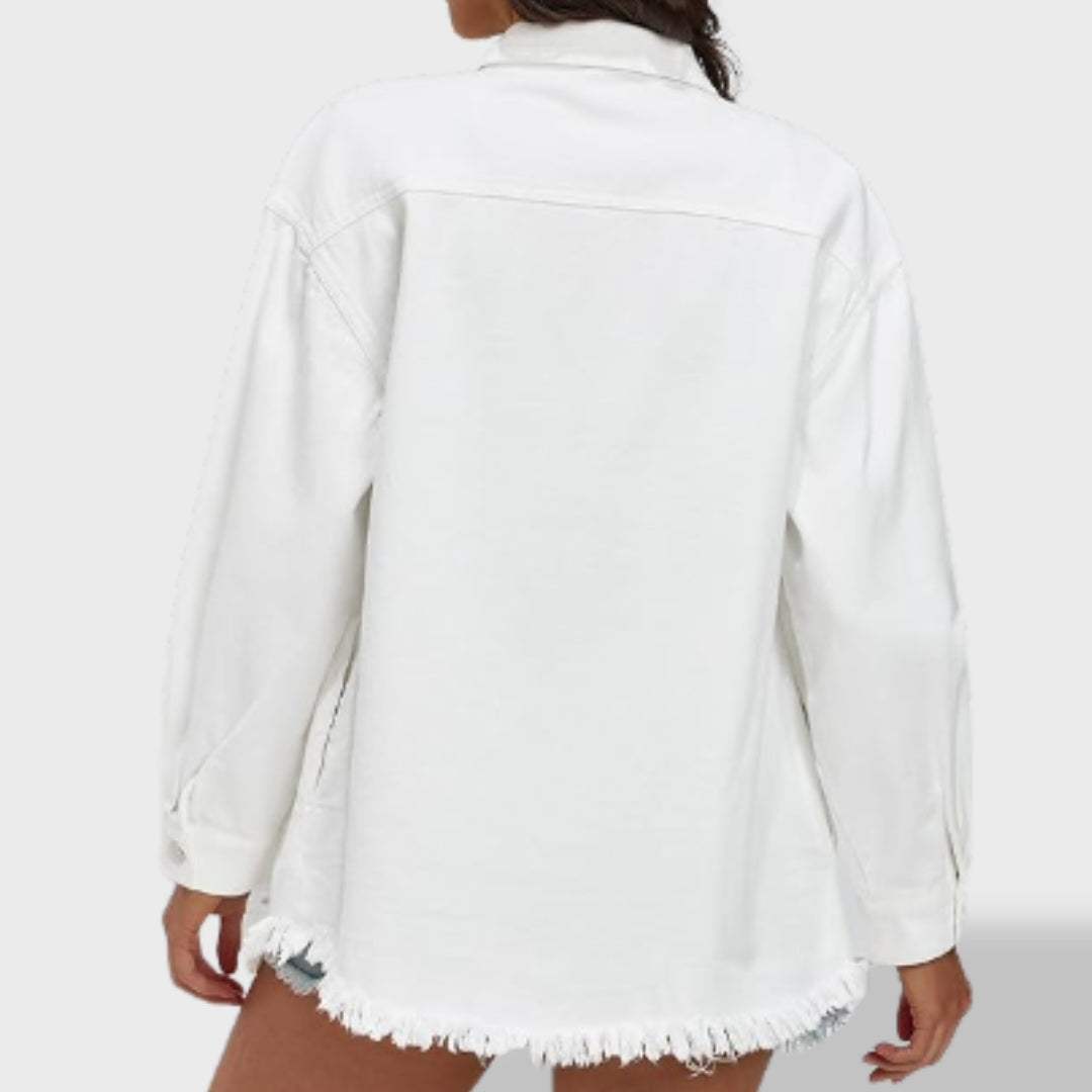 Jelena - Oversize ženska jakna iz džinsa z gumbi