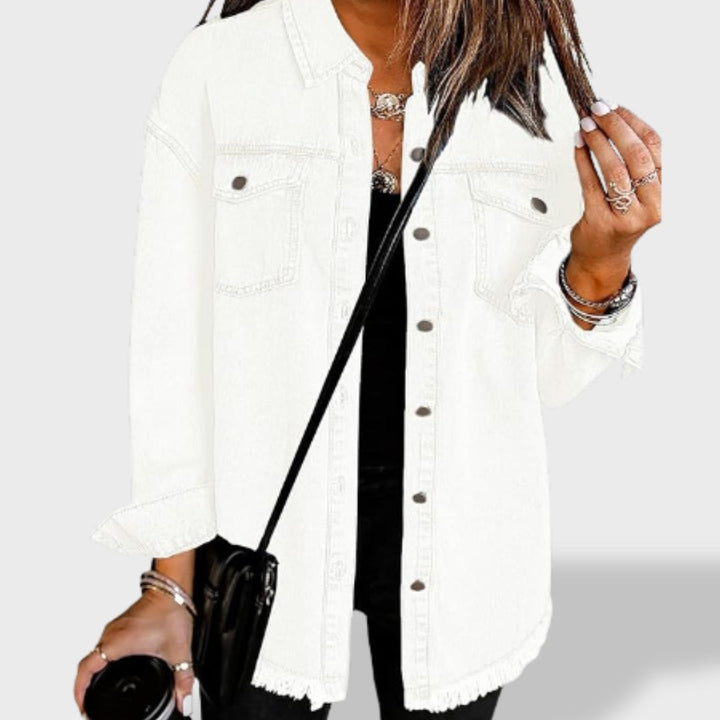 Jelena - Oversize ženska jakna iz džinsa z gumbi