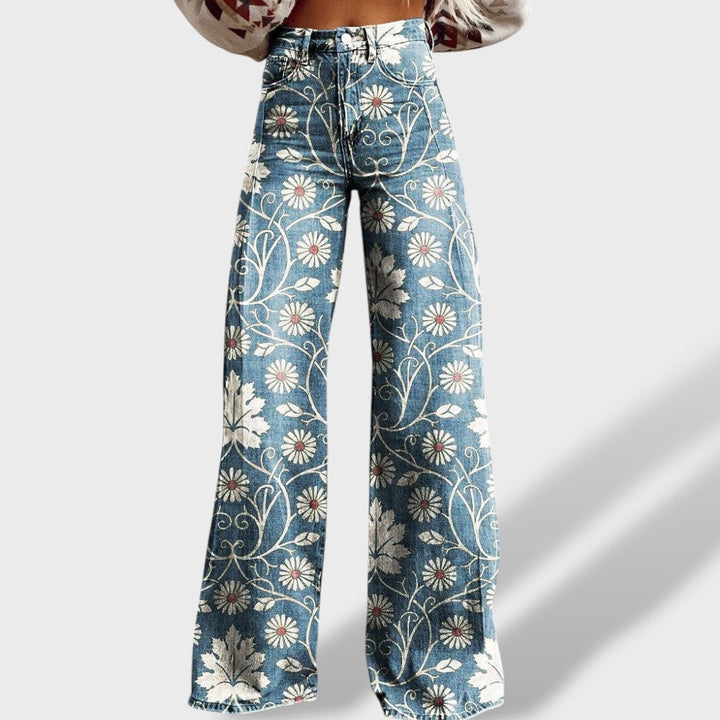 Zoya - Hlače Boho Vintage Z Sodobnim Krojem