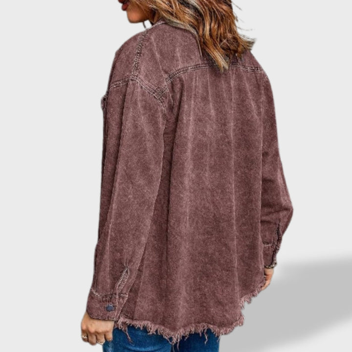 Jelena - Oversize ženska jakna iz džinsa z gumbi