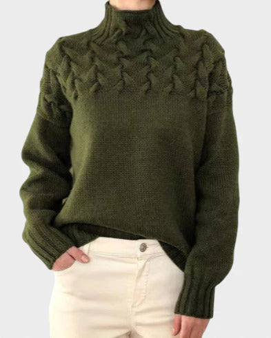 Anja -  Pulover s rolčkom iz pletenine za ženske