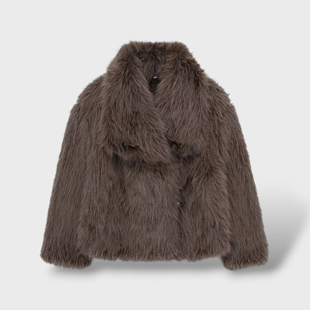 Anica - Zimski plašč z dlako