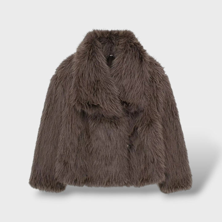 Anica - Zimski plašč z dlako