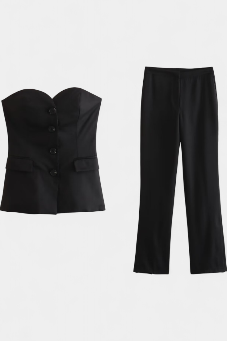 Sina - Sproščen Komplet Brez Rokavov