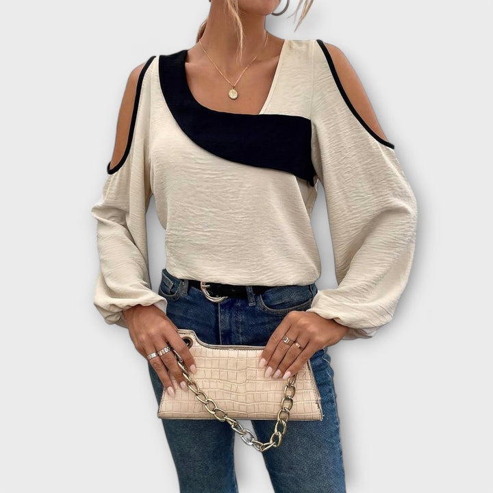 Anica - Bluza s kvadratnim dekolteom