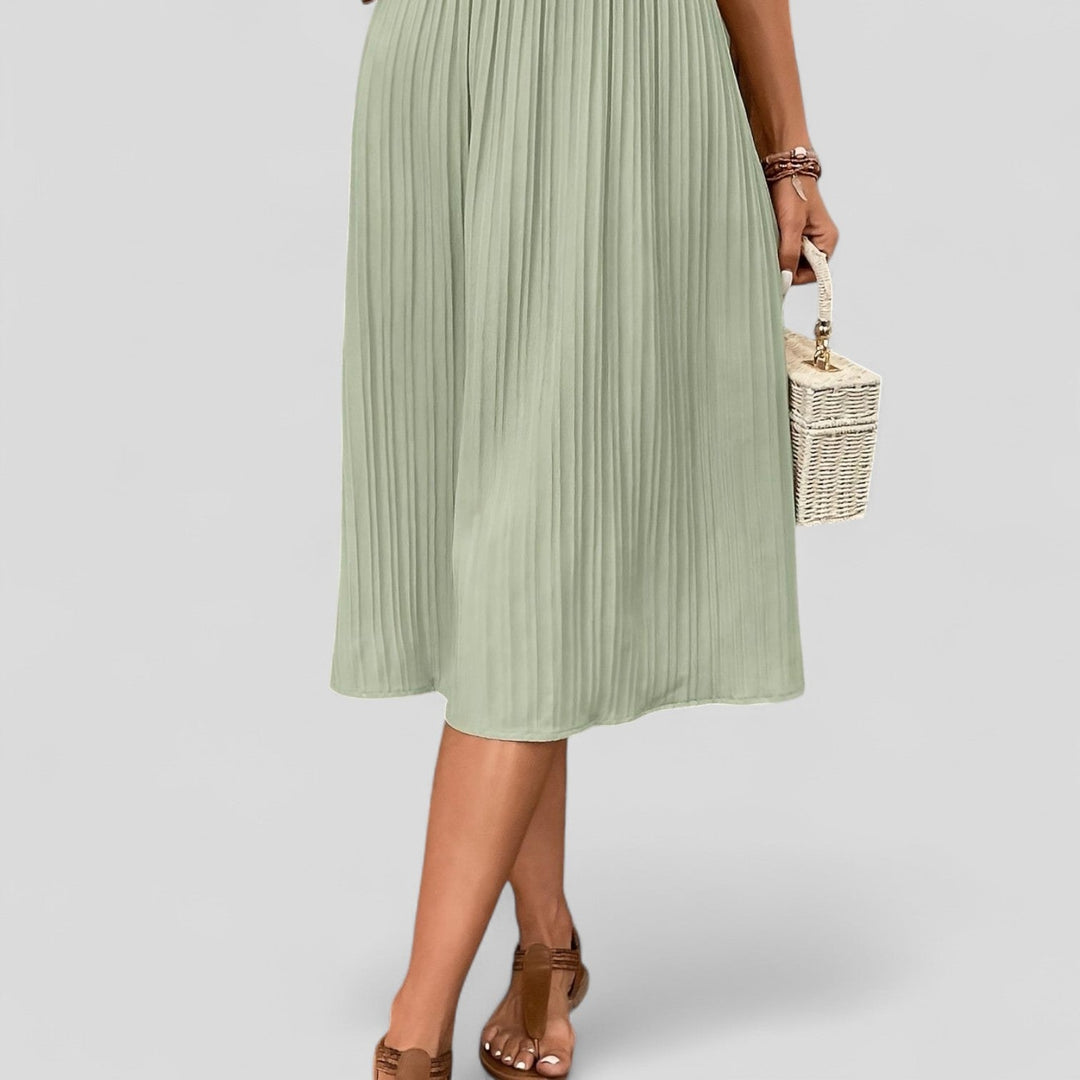 Ćura - Midi krilo z plisirano strukturo za dnevno uporabo