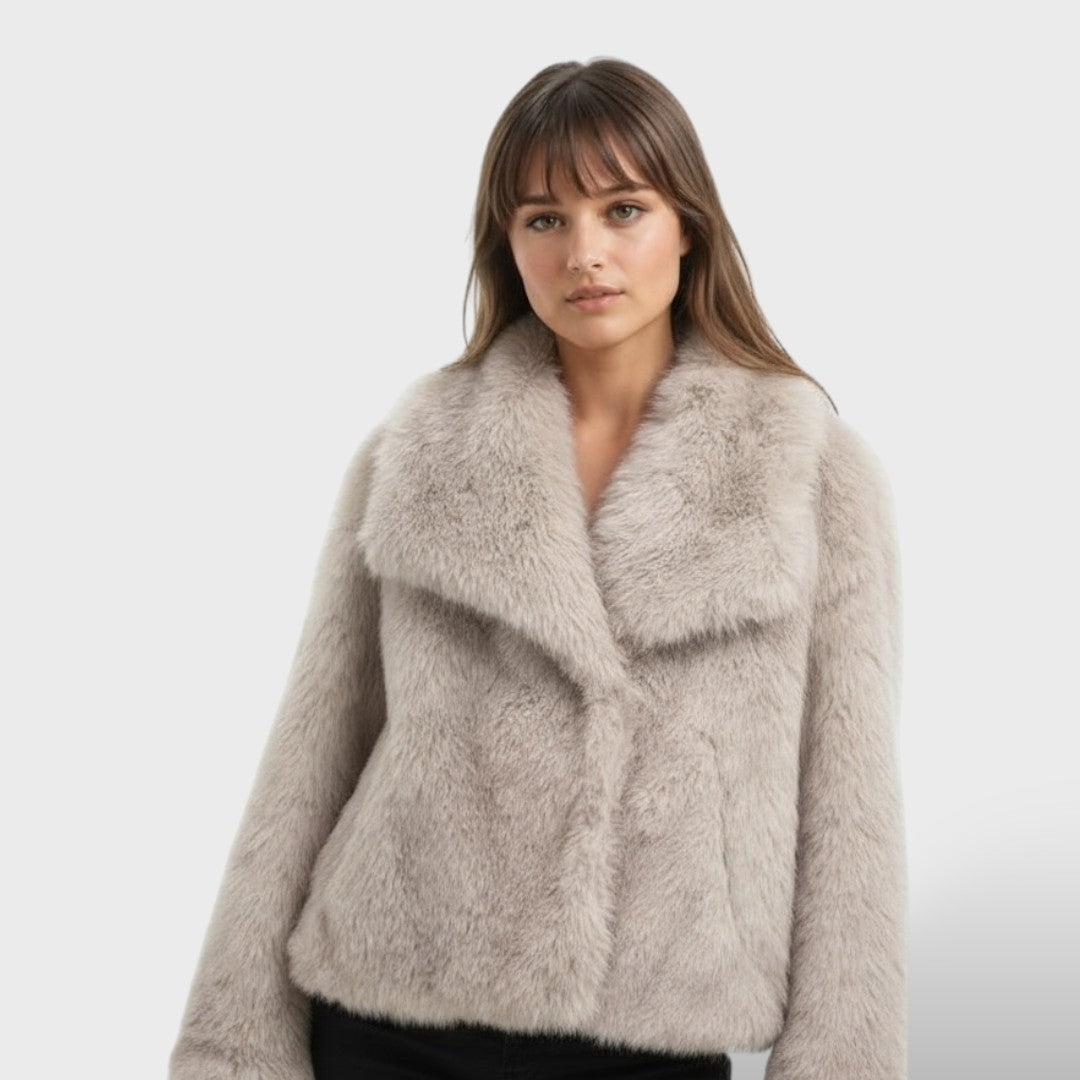 Anica - Zimski plašč z dlako