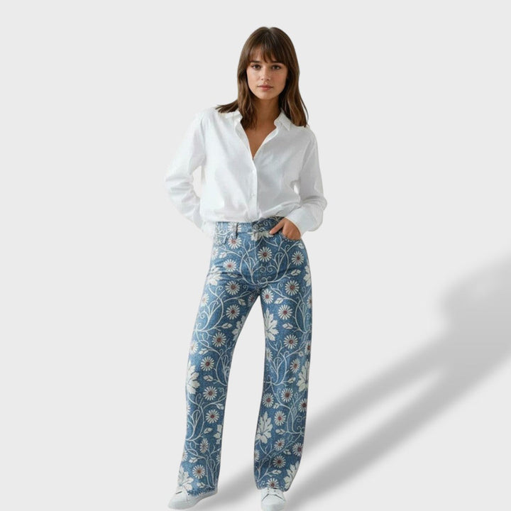 Zoya - Hlače Boho Vintage Z Sodobnim Krojem