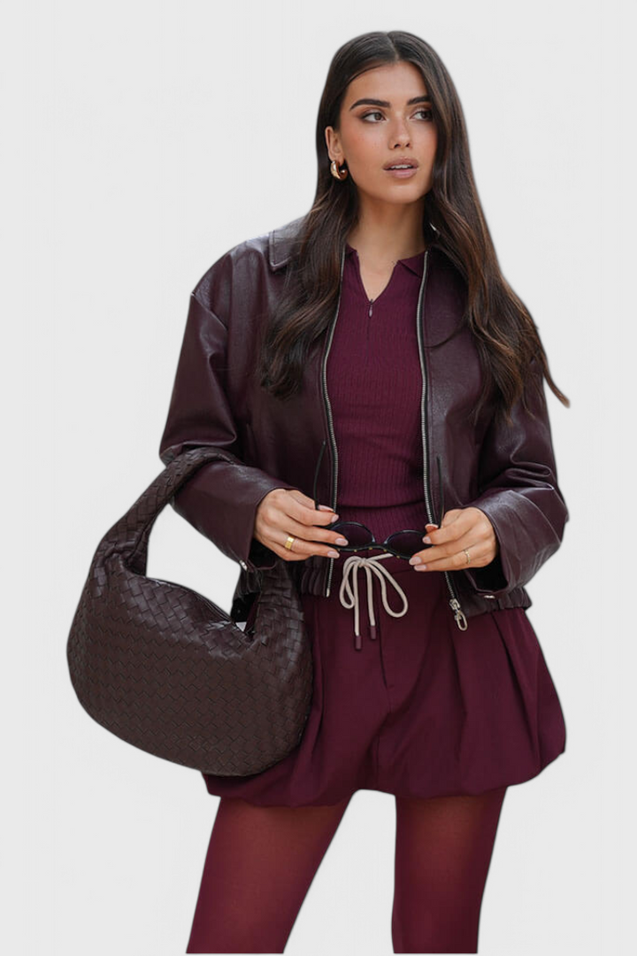 Maja - Torba srednje velikosti z detajlom tkanja